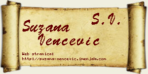 Suzana Venčević vizit kartica